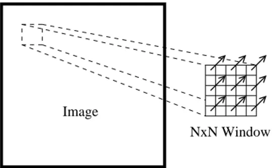 Figure 2: Optical flow vector corresponds to all win- win-dow pixels.