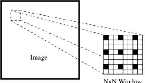 Figure 3: Black pixels are chosen for optical flow estimation.
