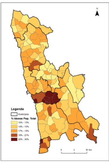 Figure 3: Residential patterns of people of 65 years and over.