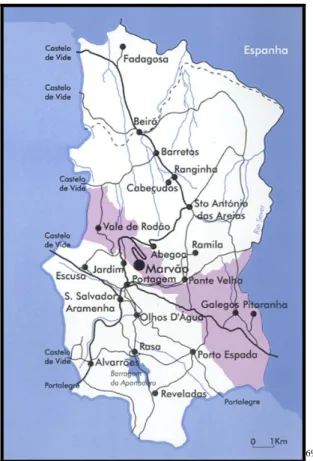 Fig. 13: Destaque da freguesia de Santa Maria de Marvão. 
