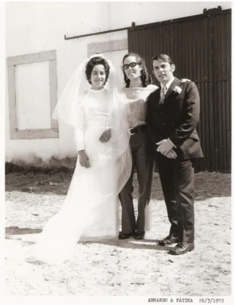 Figura 16  - Festa de Casamento, realizada na Falcoaria Real de Salvaterra de Magos  em 1972 