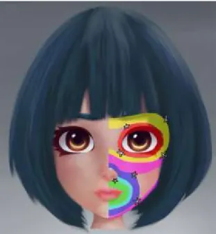 Fig. 6 - Facial edge flow in 3D modelling 