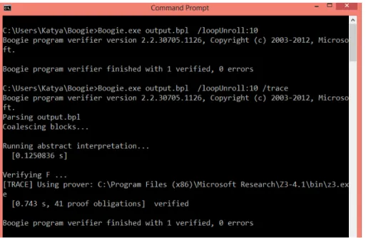 Figure 5.4: Run the code with invariant