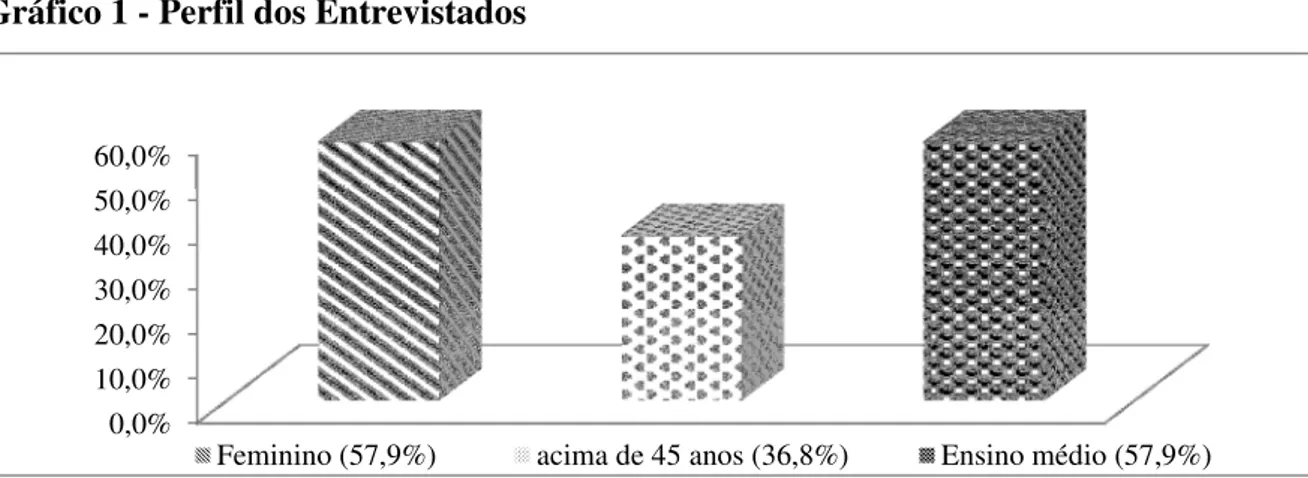 Gráfico 1 - Perfil dos Entrevistados 