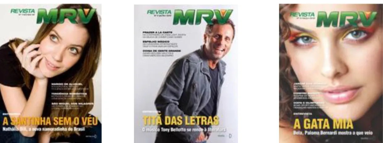 Figura 1  –  Revistas MRV meses de nov/dez de 2009; jan/fev de 2010 e mai/jun de 2010