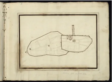 Figura 12 – Fortificação “referida de Estremoz”, Nicolau de Langres. Fonte: BNP (Cod. 7445)