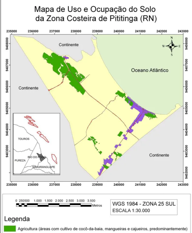 Figura 5.1 – Mapa de uso e ocupação do solo da área de estudo. 