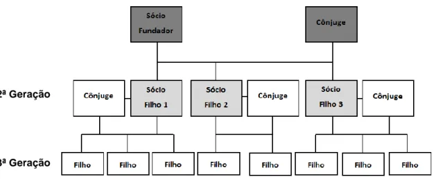 Figura 3 – Árvore genealógica da família proprietária 
