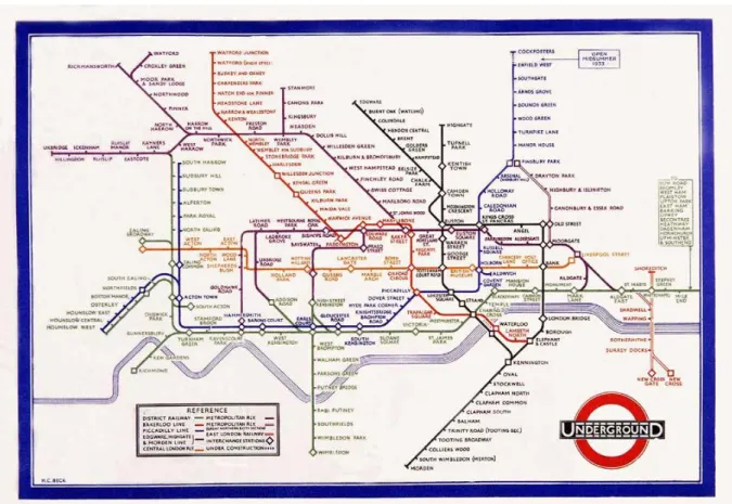 Figura 4 – Mapa diagramático do metrô Londrino. 