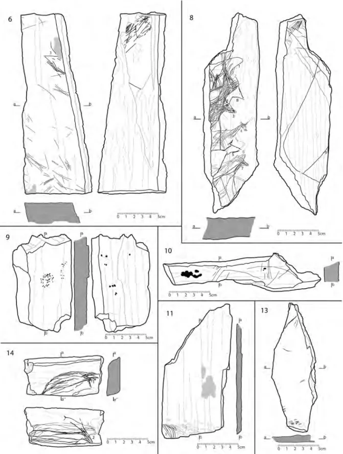 Fig. 5: Peças 6, 8 a 11, 13 e 14 do Fariseu.