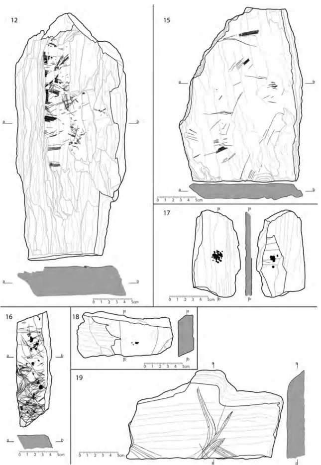 Fig. 6: Peças 12 e 15 a 19 do Fariseu.