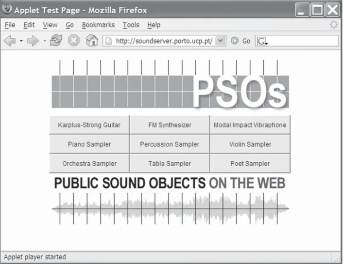 Figure 2. PSOs client entry screen.