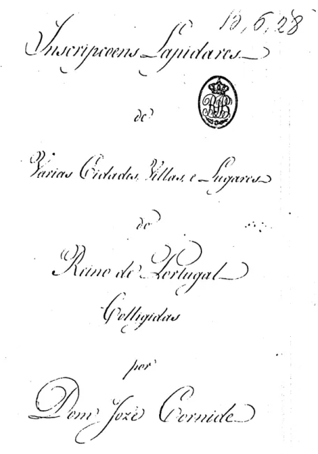 Fig. 3a: Frontispício da obra de Cornide y Saavedra (1798/1801). 