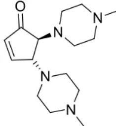 Figure 17: trans-4,5-bis(4-methylpiperazin-1-yl)cyclopent-2-enone 