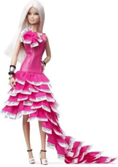 Figura 1- Pink in Pantone Barbie Doll (2012) 