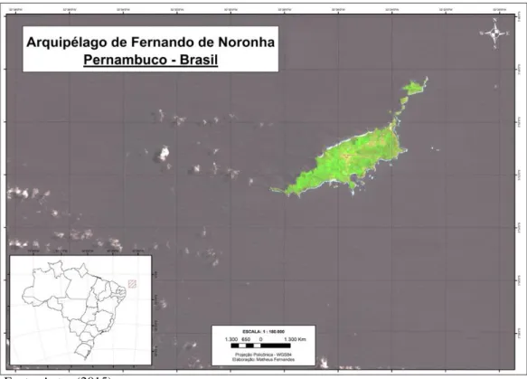 Figura 1 Localização do Arquipélago de Fernando de Noronha. 