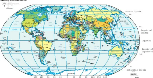 Figura 2.2: Mapa mundo ( http://es.wikipedia.org/wiki/Latitud )