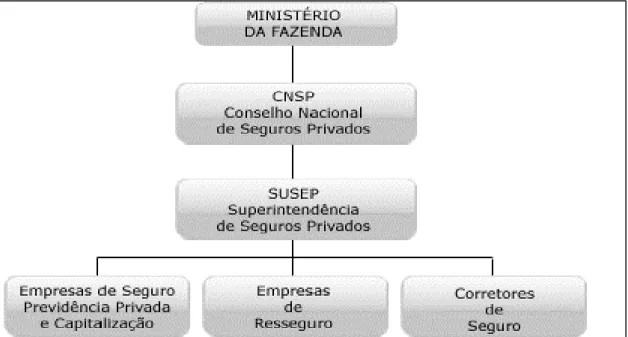 Gráfico 2 – Estrutura de regulação do mercado segurador 