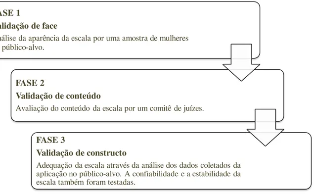 Figura 1  –  Diagrama esquemático do processo de validação da CHBMS para uso no Brasil 