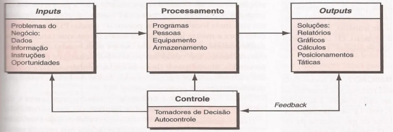 Figura 3: Visão esquemática de um sistema de informação  Fonte: (TURBAN, 2004) 
