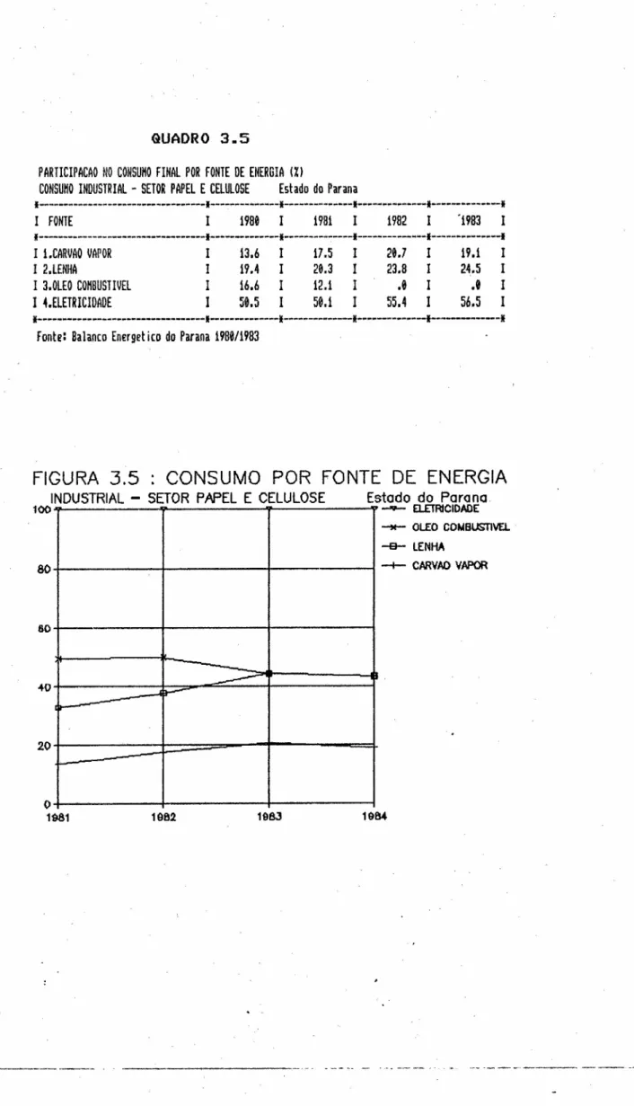 FIGURA 3.5 : CONSUMO POR FONTE DE ENERGIA