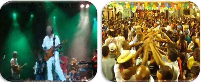 Figura 5: Show (2010); Figura 6: Festa de São João (2011). 