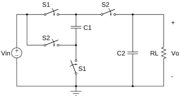 Figure 2.18: Charge-Pump Step-Up Converter [6]