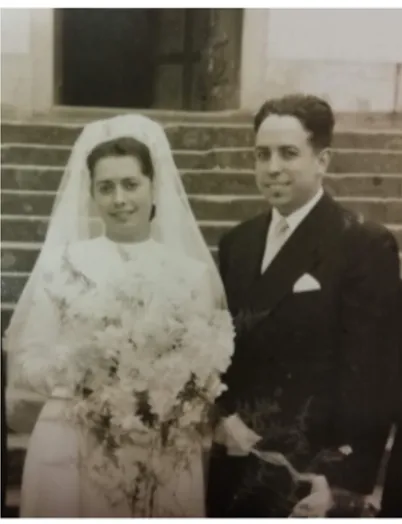 Figura 5 - Henrique Marques da  Costa com a sua esposa, Ana  Dias Vieira. Arquivo da Família 