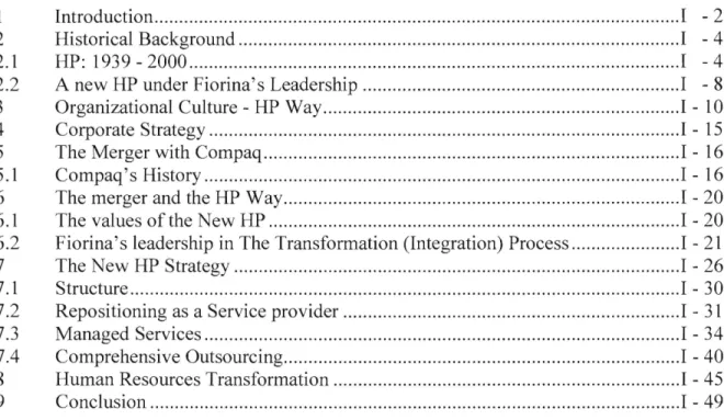 Figure  1 - HP Performance System ...............................................................................