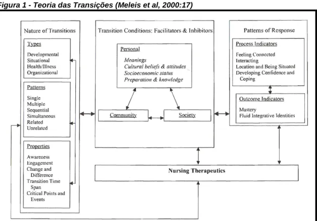 Figura 1 - Teoria das Transições (Meleis et al, 2000:17) 
