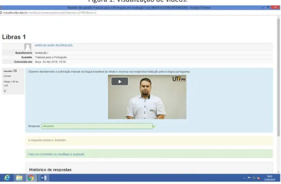 Figura 1. Visualização de vídeos. 