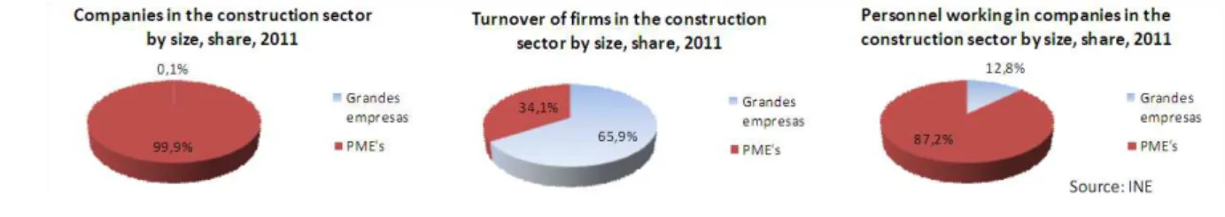 Figure 1 - Construction sector by size (2011) 
