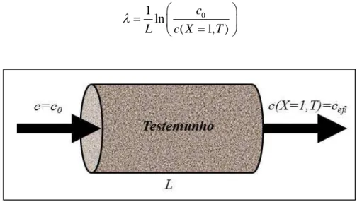 Figura 3.2 - Esquema do teste em laboratório para determinação do coeficiente de  filtração.