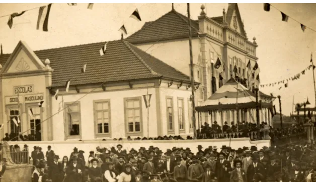 Figura 4 - A inauguração das Escolas Primárias Oliveira Lopes, 2 de Outubro de 1910 