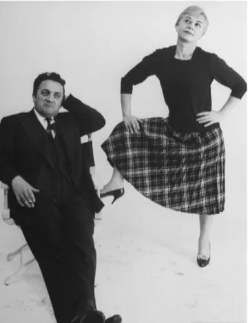 Figura 11: Fellini e Giulietta Masina num momento de descontração 