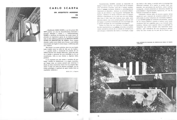 Figure 3. Excerpt of the paper  Carlo Scarpa. Um arquitecto  moderno  em  Veneza  [Carlo  Scarpa