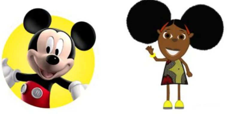 Figura 2  –  Mickey e a menina Vitória 