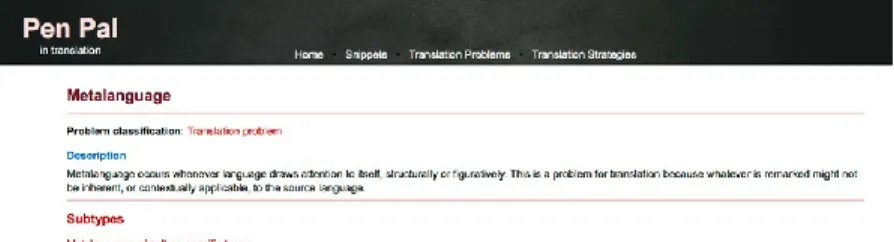 Figure 2. Representation of a translation problem type. 
