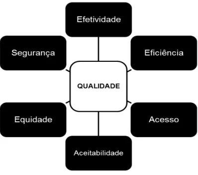 Figura 01  – As seis dimensões da qualidade em saúde 