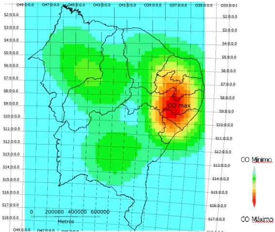 TABELA 3 - Dados comparativos da produção na safra 2008/2009, veículos nas capitais dos  estados e o Índice de massa de CO (ton/Km^2)