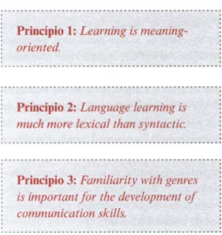 Figura 3.14 –  Recorte dos princípios apresentados no Caderno do Professor do 3.º bimestre da 7.ª série