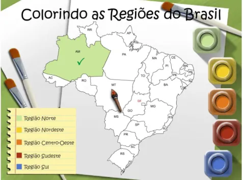 Figura 4 – Atividade 2: Colorindo as regiões do Brasil 