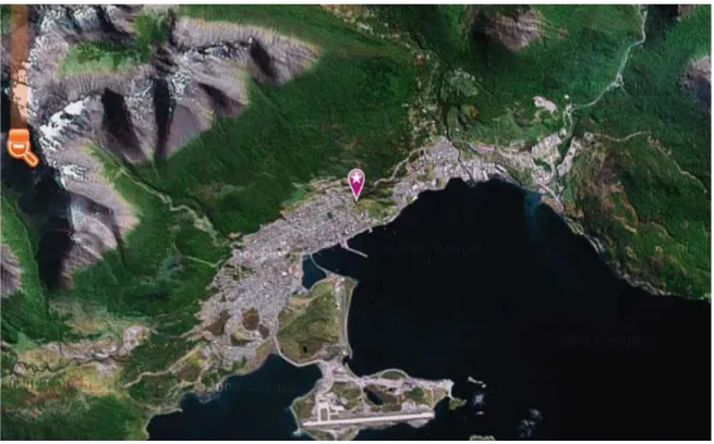 Figura 2: Imagem de satélite da cidade de Ushuaia 