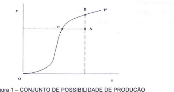 Figura 1 - CONJUNTO DE POSSIBILIDADE DE PRODUÇÃO