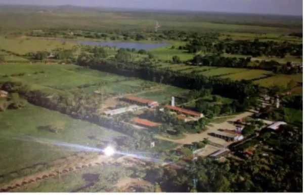 Figura 1 - Vista aérea do centro de produção da Fazenda Ateiras 