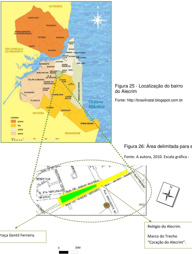 Figura 25 - Localização do bairro  do Alecrim 