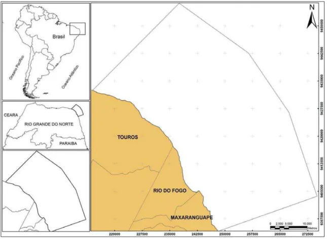 Figura 1.1. Localização da área de estudo. 