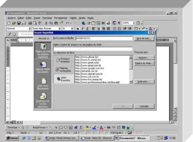 Figura 2 – Conexão com diversos arquivos e sites. 