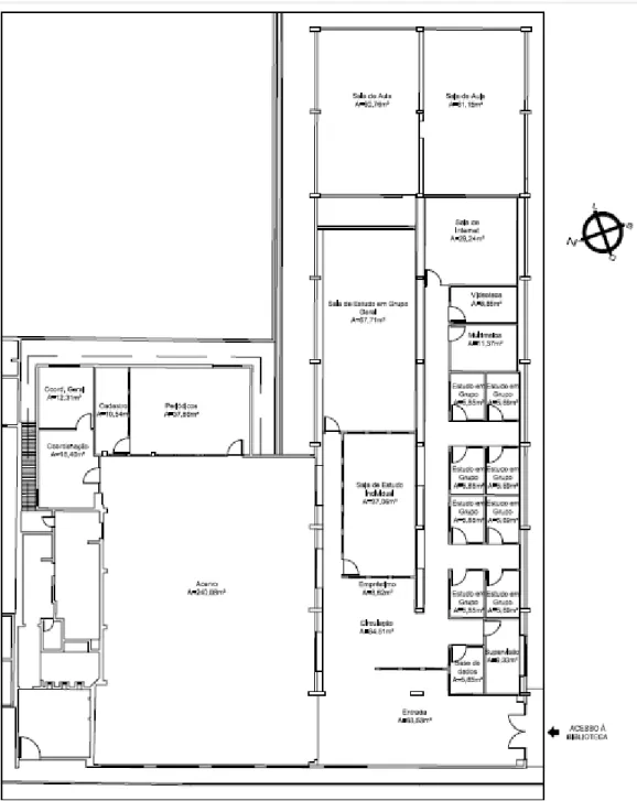 Figura 9  – Planta Baixa da Biblioteca.  