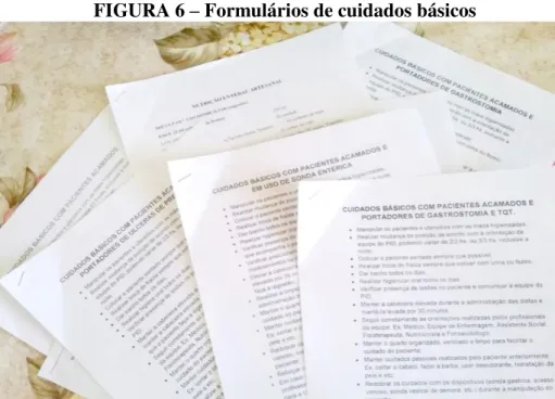 FIGURA 6 – Formulários de cuidados básicos 